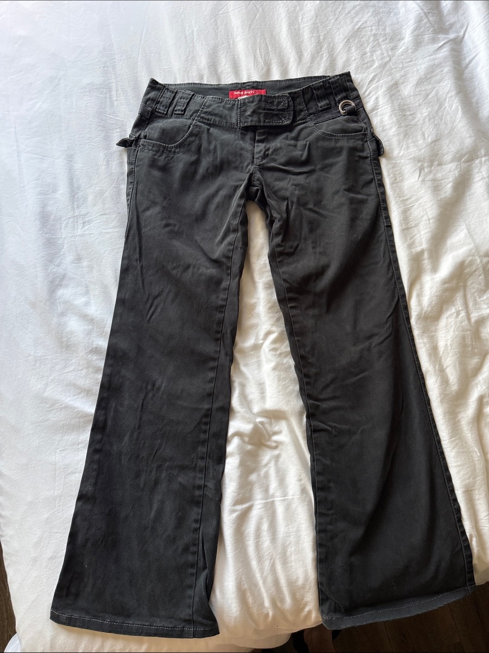 Vintage Miss Sixty Black Low-Rise Flare Pants - Picture 2 of 9